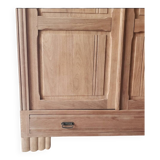 Large chest of drawers in solid raw oak