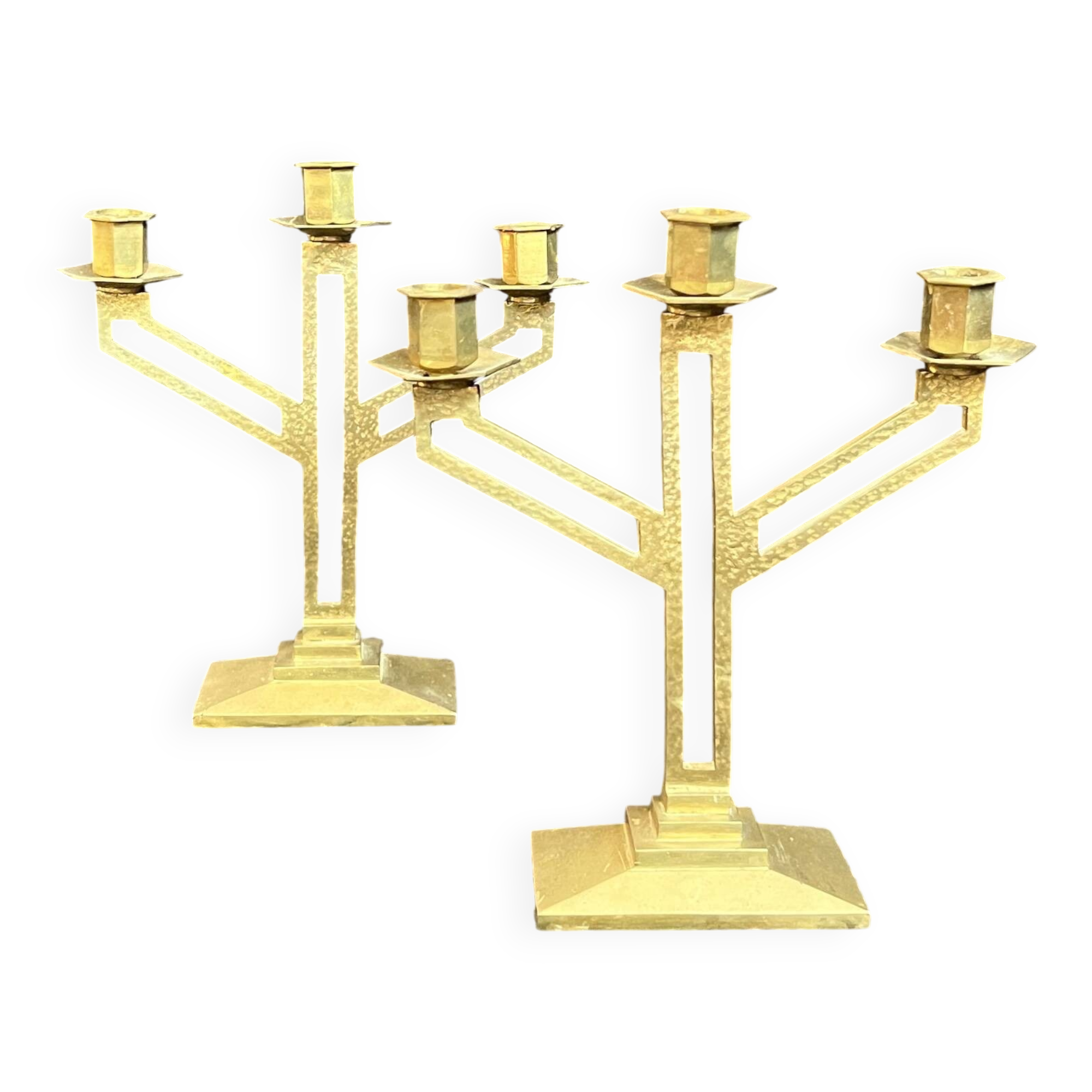 Pair of Art Deco candlesticks.