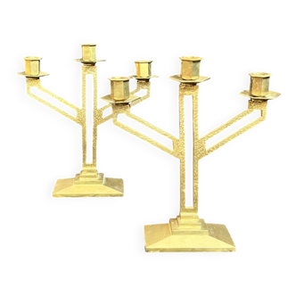 Pair of Art Deco candlesticks.