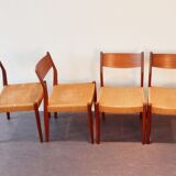 Vintage lounge chairs with rope seats