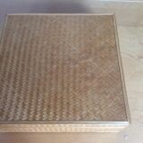 Straw marquetry box