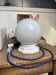 Lampe en opaline et porcelaine