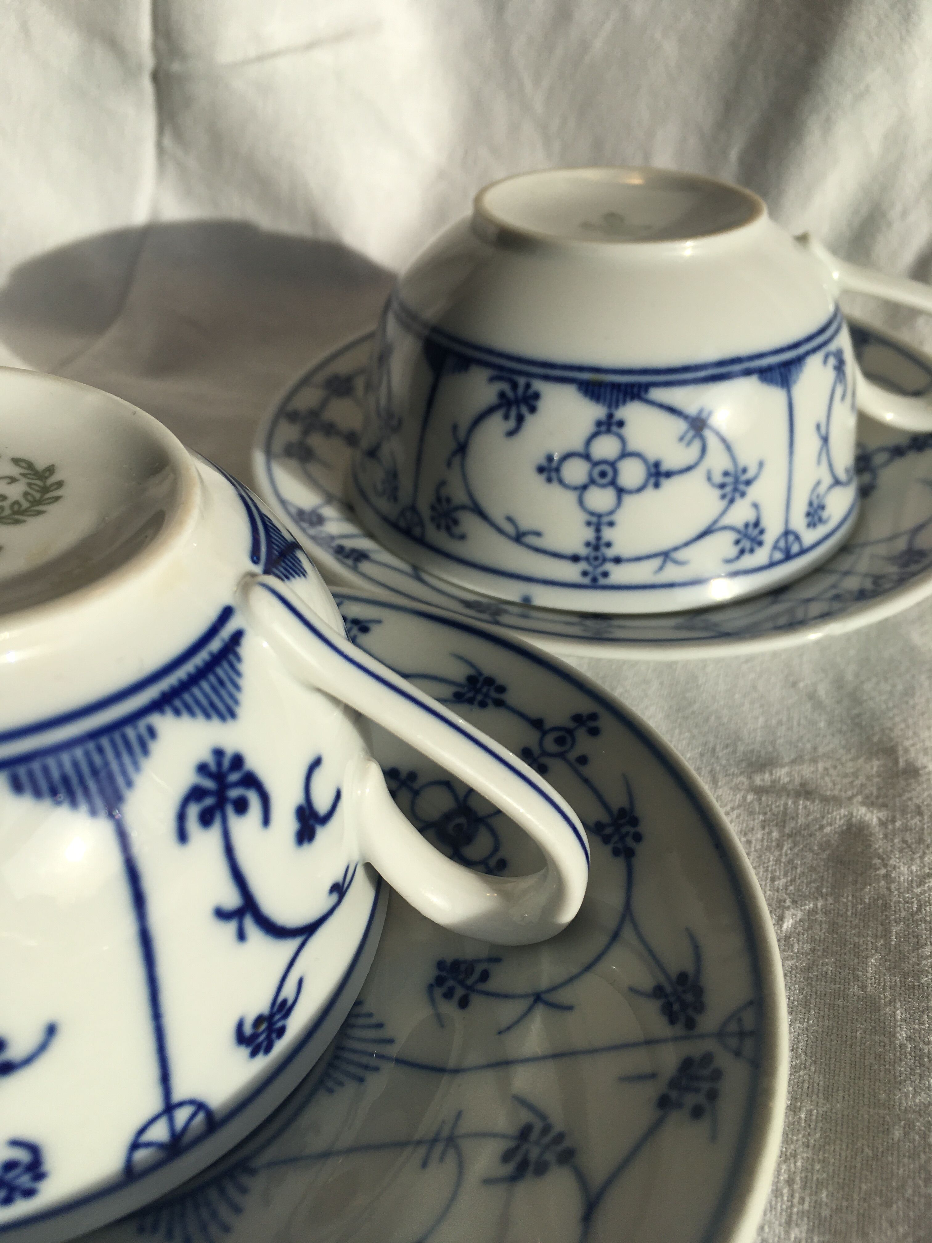 Winterling Bavaria porcelain coffee cups and saucers