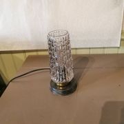 Lampe vintage verre et métal