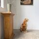 XL Italian ceramic leopard sculpture statue 1970