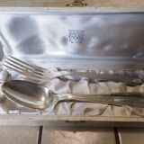 Old cutlery set for salad