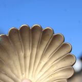 Vintage brass shell tray