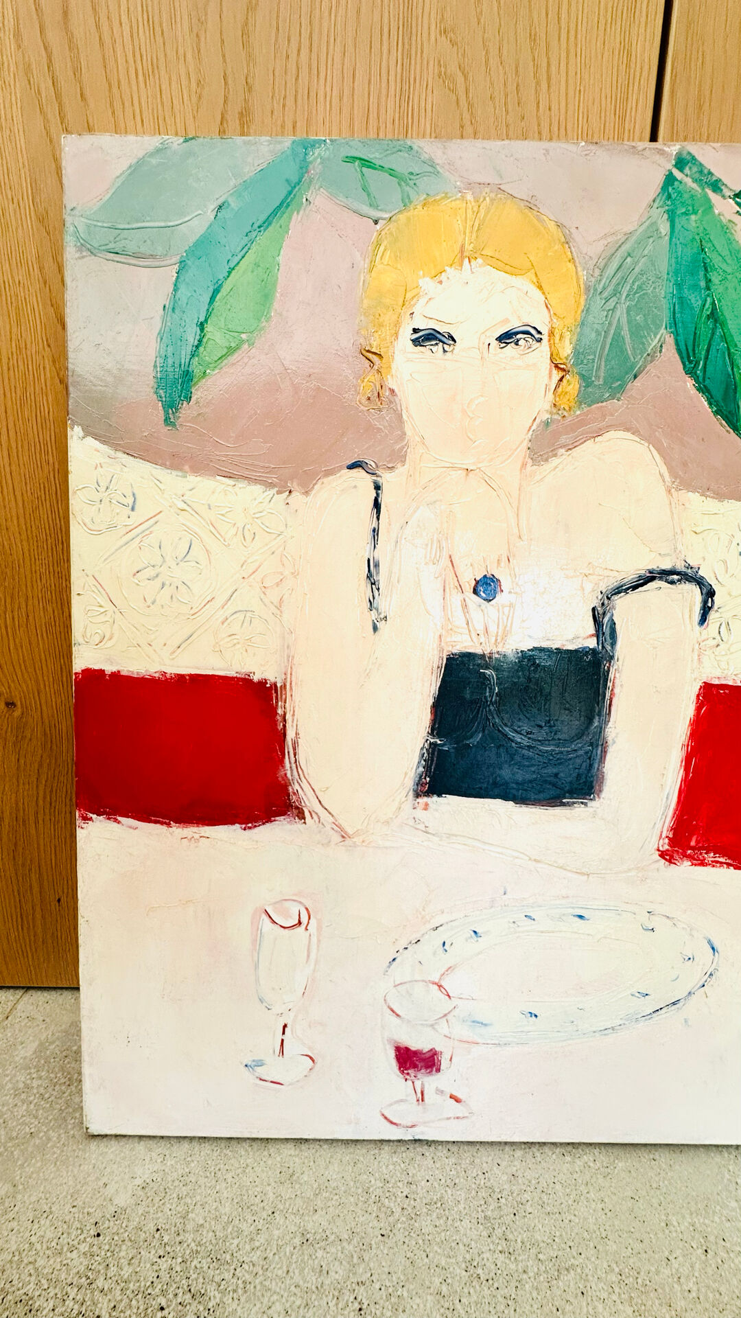 Woman's painting by Robert Delval
