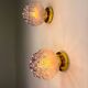 Pair of bubble glass sconces – Helena Tynell style, Germany, circa 1970s