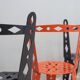 Suite de 6 chaises post-modernes en métal laqué artifort années 2000