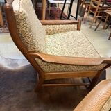 Scandinavian armchairs and ottomans