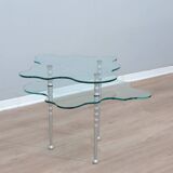 Alessandro Mendini post-modern glass coffee table 1980s