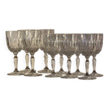 Crystal stemmed glasses