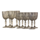 Verres pied cristal
