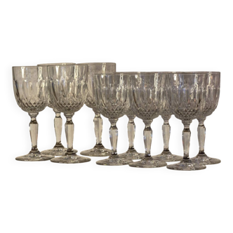 Crystal stemmed glasses