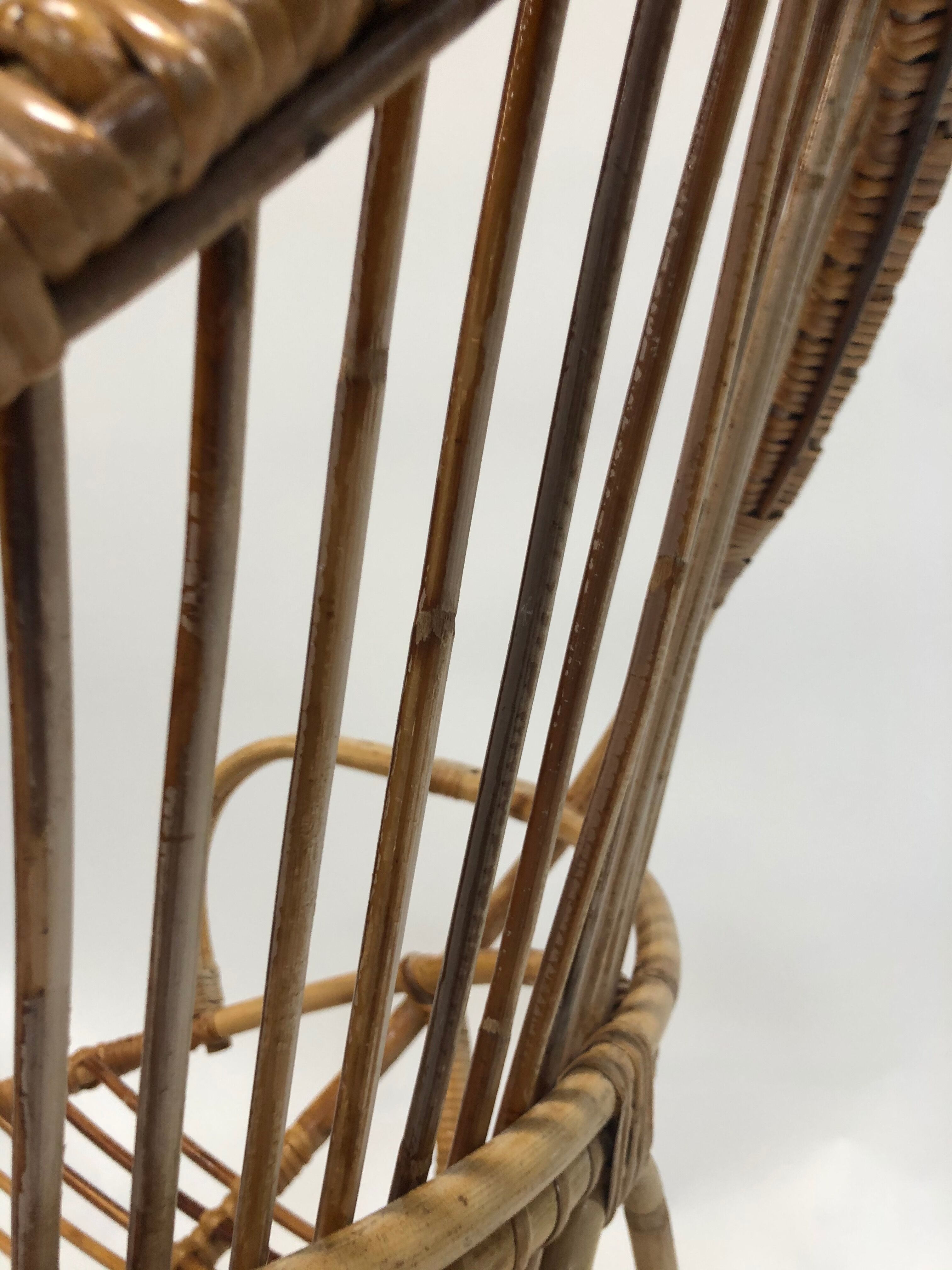 Rohe Noordwolde rattan chair, 1960, Netherlands