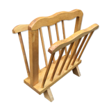 Vintage wooden magazine rack 1960