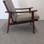Fauteuil moderniste scandinave en teck, Danemark vers 1960