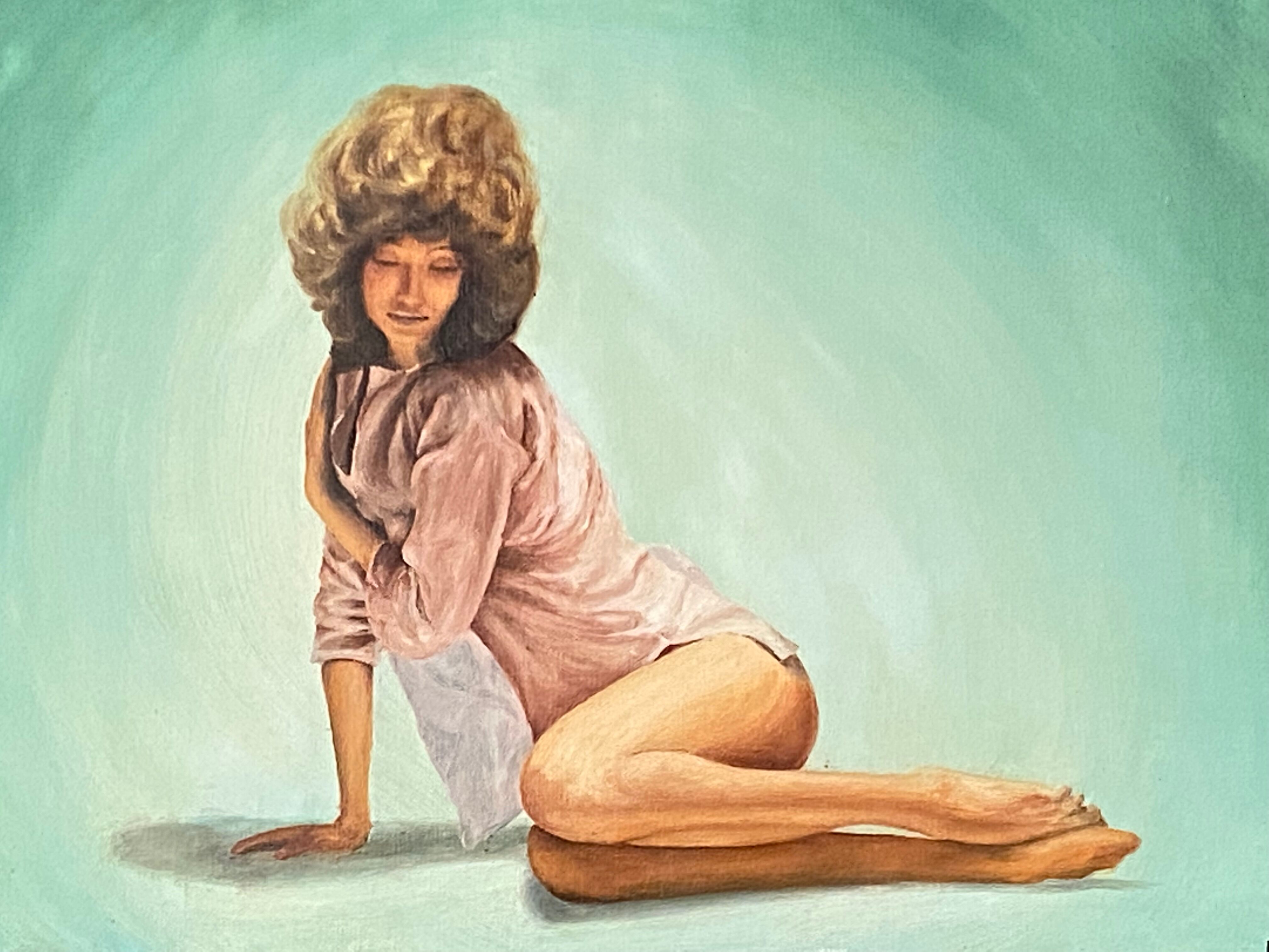 Oil on canvas. 1970. Seated woman.