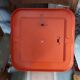 Petit miroir vintage orange.
