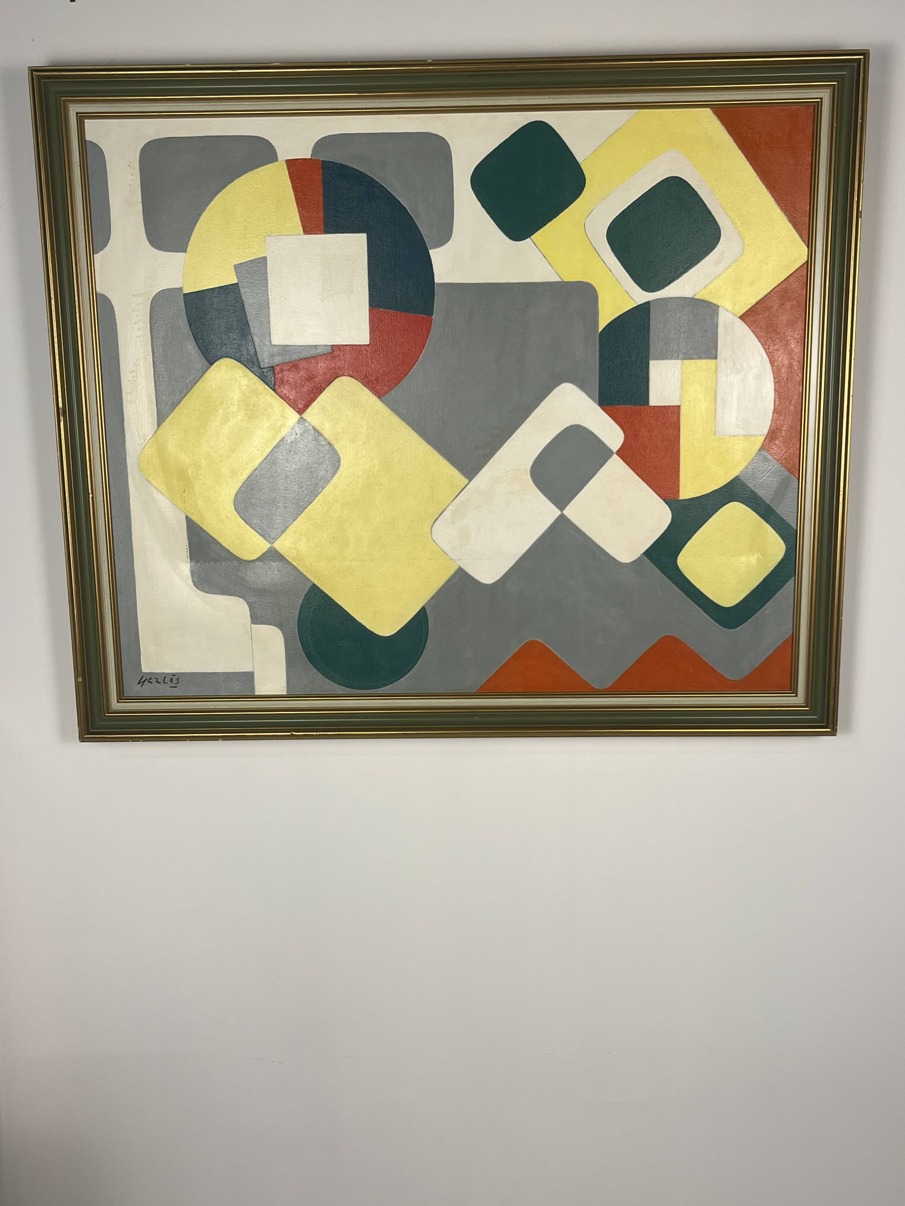 Oil on canvas "Game" by Gerles - October 1996