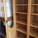 Solid wood bookcase 2 doors