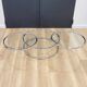 Glass and chrome coffee table