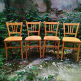 Series of four Luterma bistro chairs