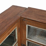 Buffet vaisselier d'angle bois viieux teck