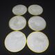 Set of 6 mother-of-pearl coasters