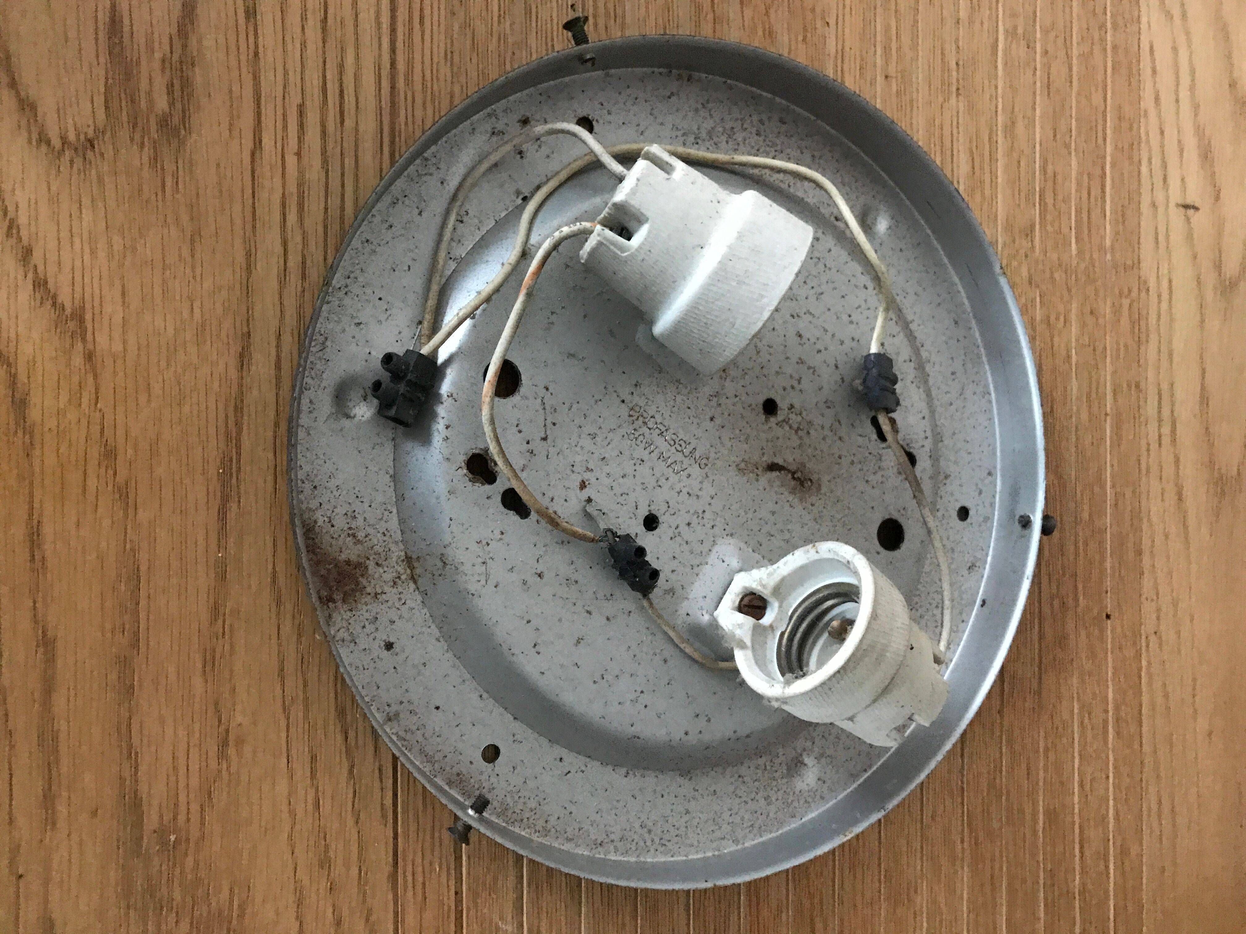 Plafonnier rond en verre grand format