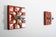 Ensemble de 2 appliques murales Fat Lava, années 1970