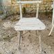 Ensemble d'assises  de jardin 4 fauteuils et 1 chaise - en bois