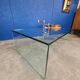 Table basse Eden en verre, années 80 par Tonelli Design