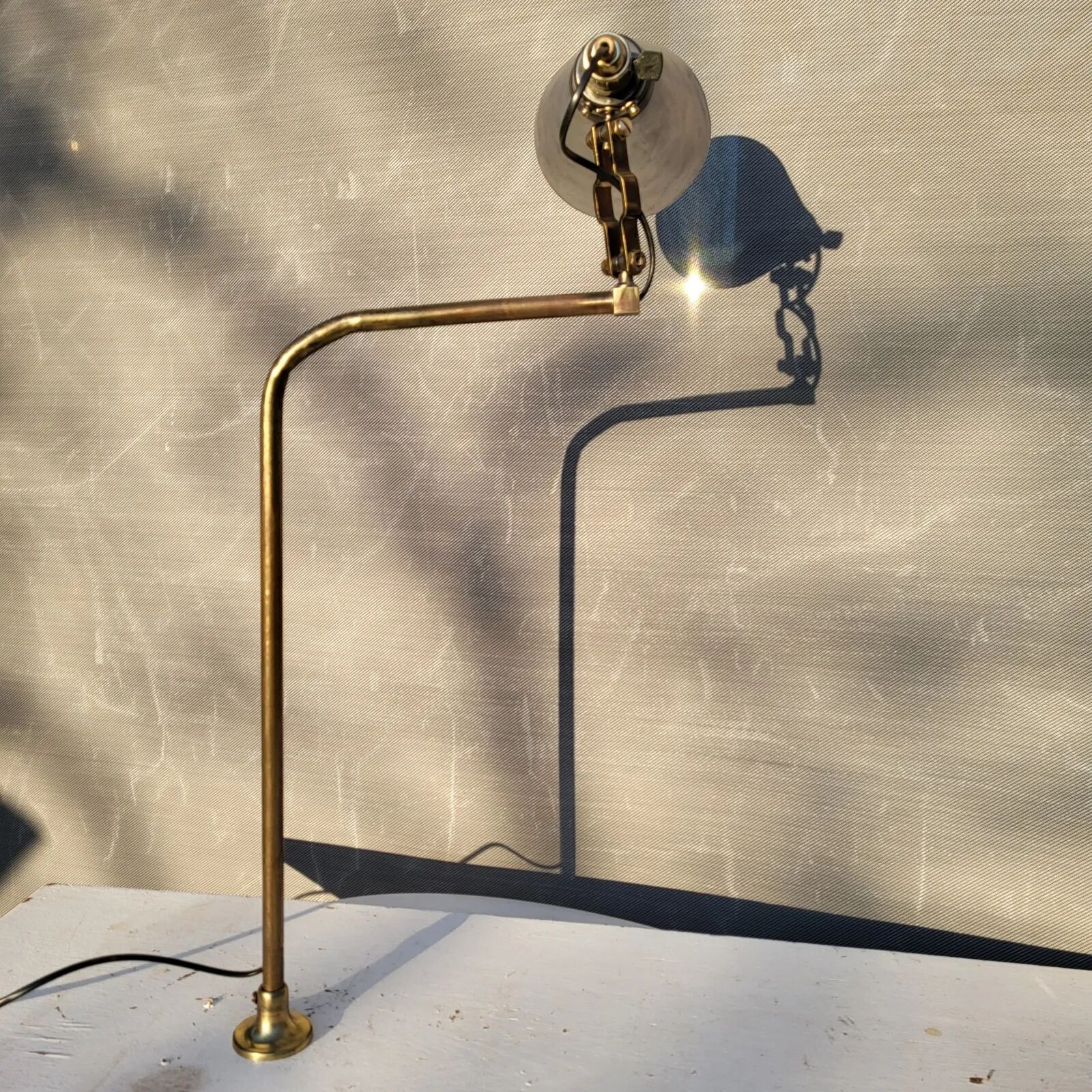 Mid-century architect's handcrafted lamp