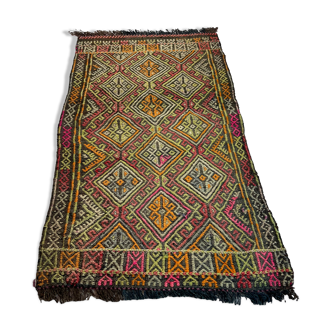 Vintage turkish kilim rug  90 x 52 cm