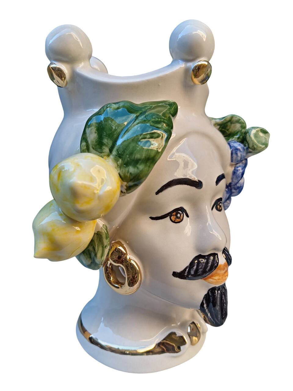 Teste di moro siciliane in ceramica