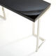 Console laquée noire et chrome Guy Lefevre pour Maison Jansen 1970