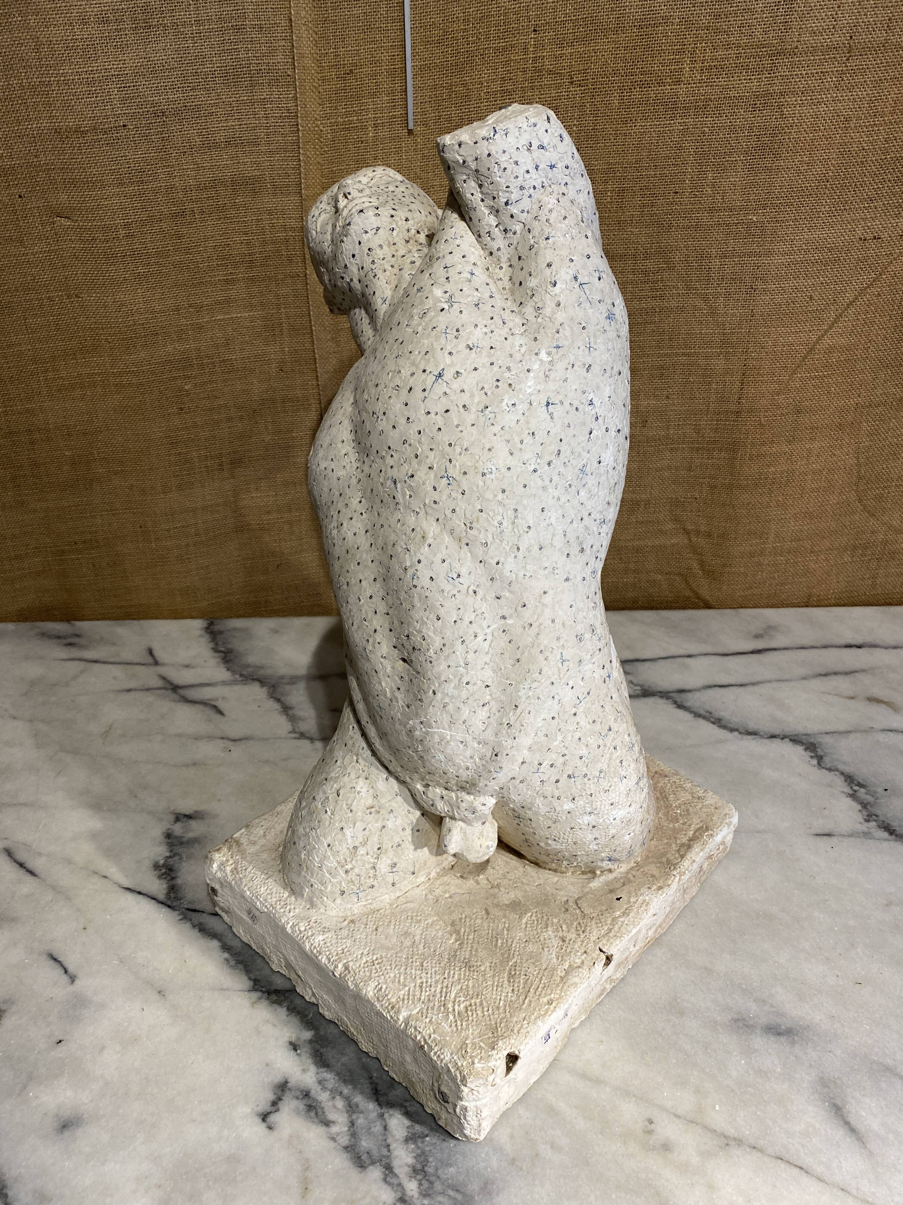 Bust of a man, plaster study