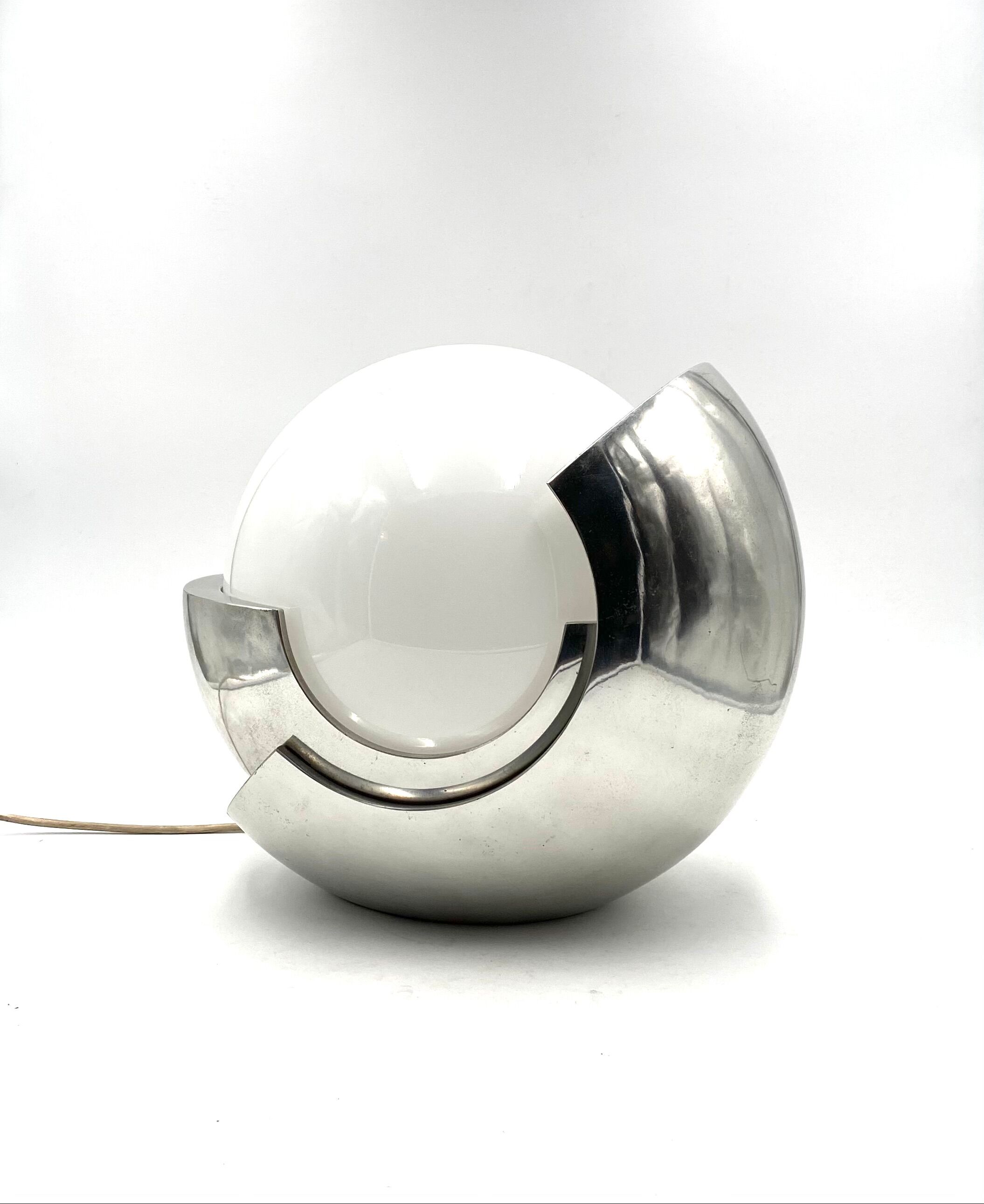 Giacomo Benevelli, 'Roto' Sculptural Table lamp, Gaetano Missaglia 1970, original signature