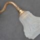 Art nouveau gooseneck wall lamp