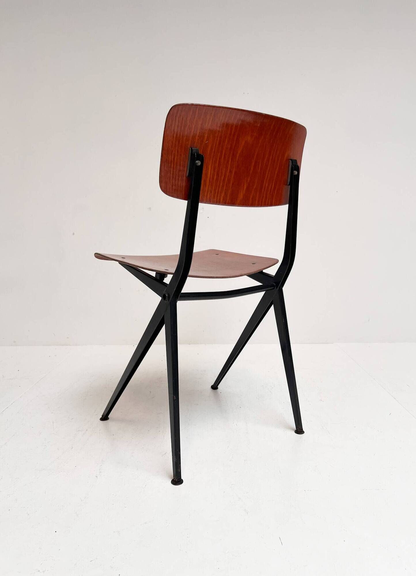 Set of 4 school chairs by Ynske Kooistra for Marko Holland, 1960s.