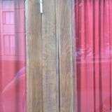 3-door oak bookcase