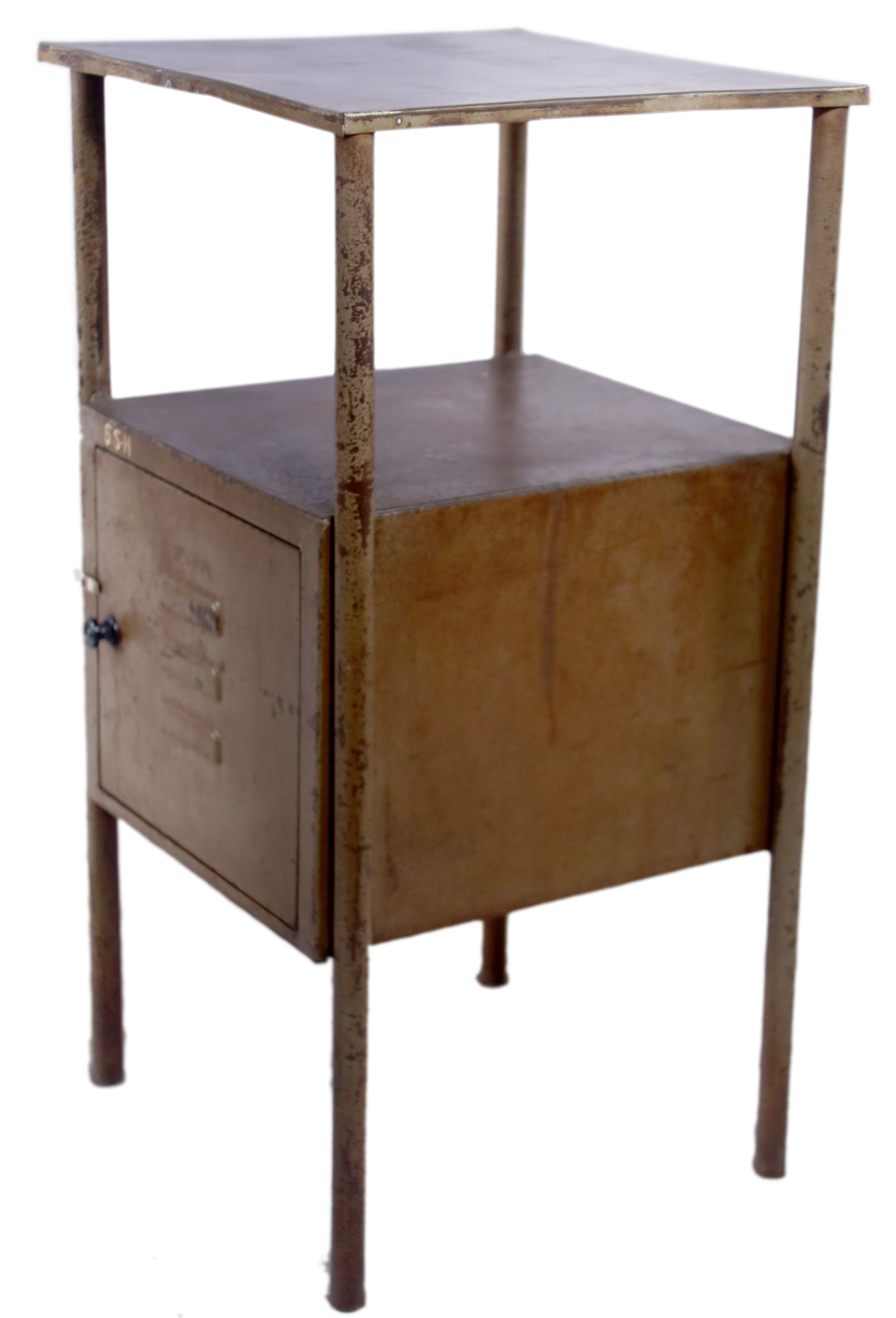 Night table - metal hospital bedside