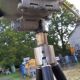 Lampe industrielle sur pied