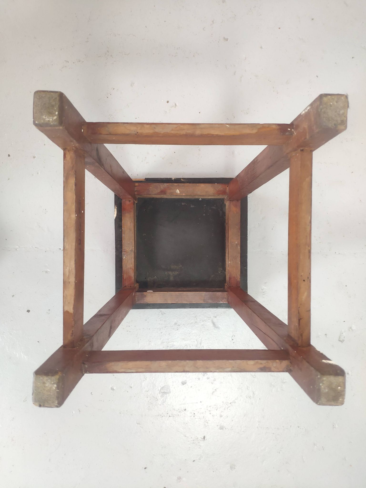 Tabouret vintage de peintre en bois