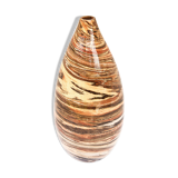 Sand, terracotta and brown soliflore vase in mixed earth