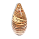 Vase soliflore sable, terracotta et marron en terre mêlée