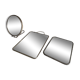 Lot de 3 miroirs de barbier