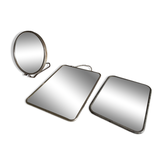 Set of 3 barber mirrors